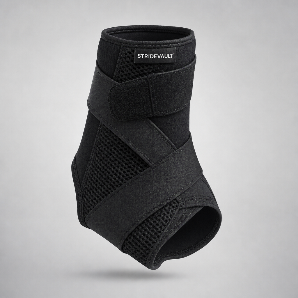 StrideVault ankle comfort wrap on neutral background